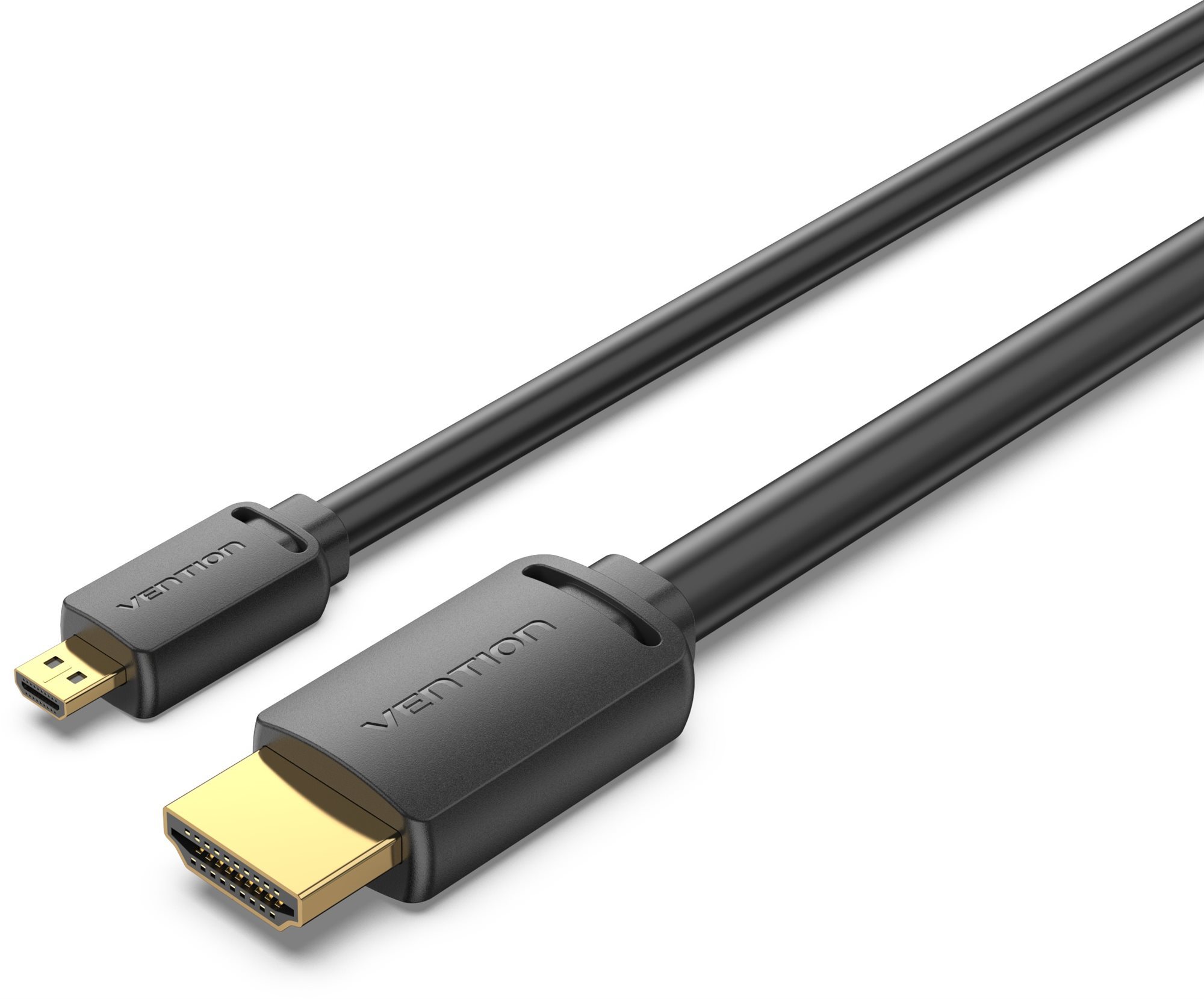 Vention HDMI-D Male to HDMI-A Male 4K HD Cable 2m Black