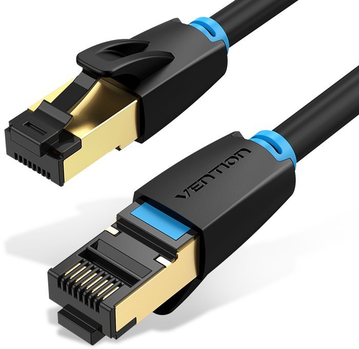 Vention Cat.8 SSTP Patch Cable, 1.5m, fekete