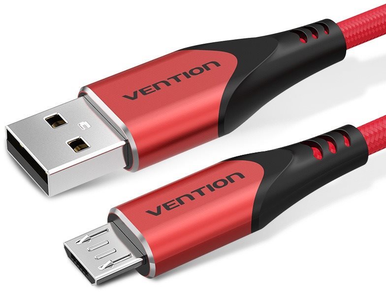 Vention Luxury USB 2.0 to microUSB Cable 3A Red 1.5m Aluminum Alloy Type
