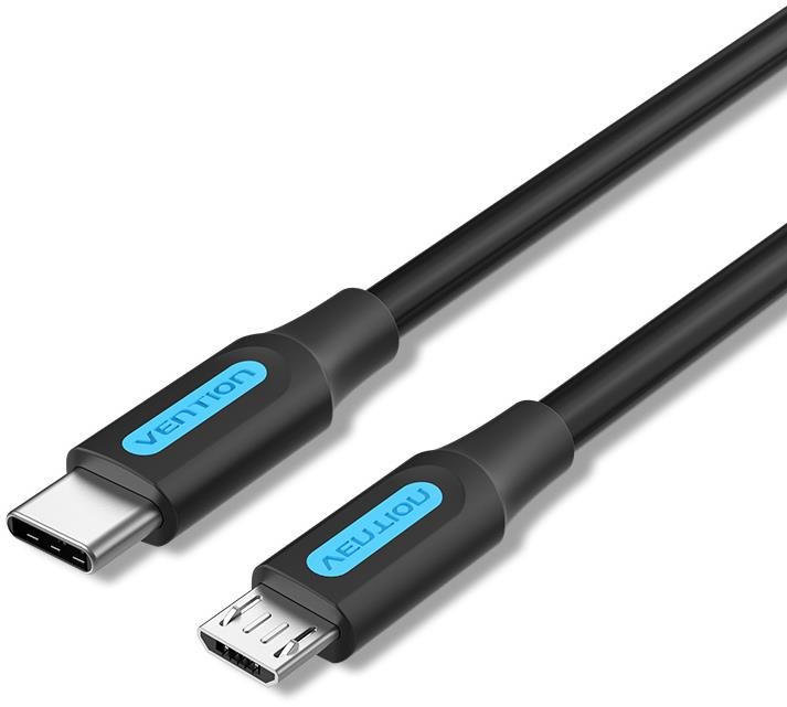 Vention USB-C 2.0 to Micro USB 2A Cable 0.5m Black