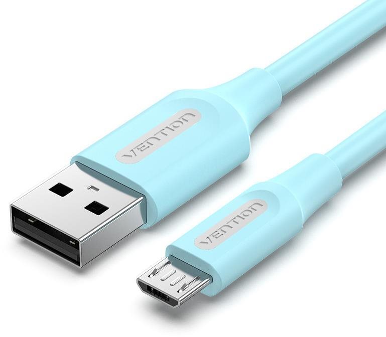 Vention USB 2.0 to Micro USB 2A Cable 1.5m Light Blue