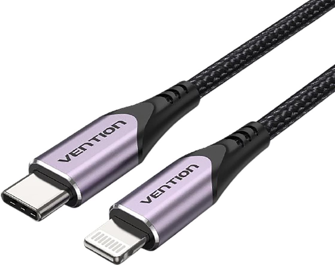 Vention MFi Lightning to USB-C Cable Purple 1m Aluminum Alloy Type