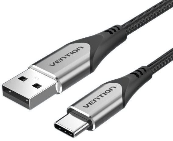 Vention Type-C (USB-C) to USB 2.0 Cable 3A Gray 0.25m Aluminum Alloy Type