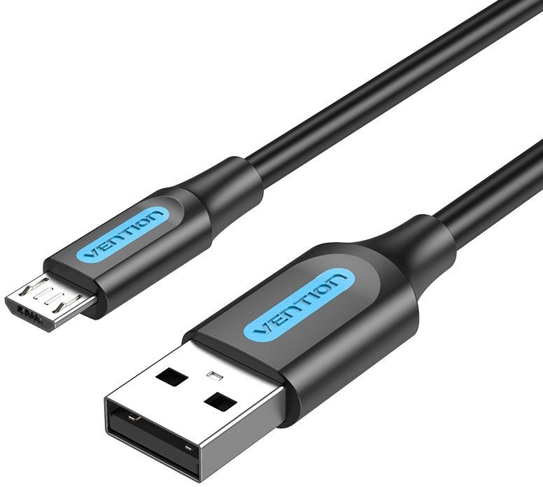 Vention USB 2.0 to microUSB Charge & Data Cable 0.5m Black