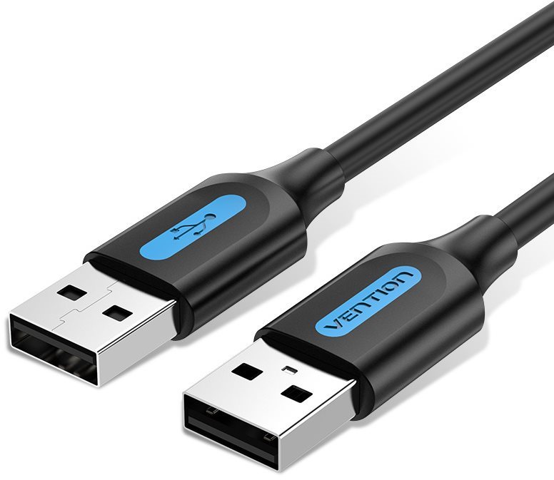 Vention USB 2.0 Male to USB Male Cable 0.25m Black PVC Type