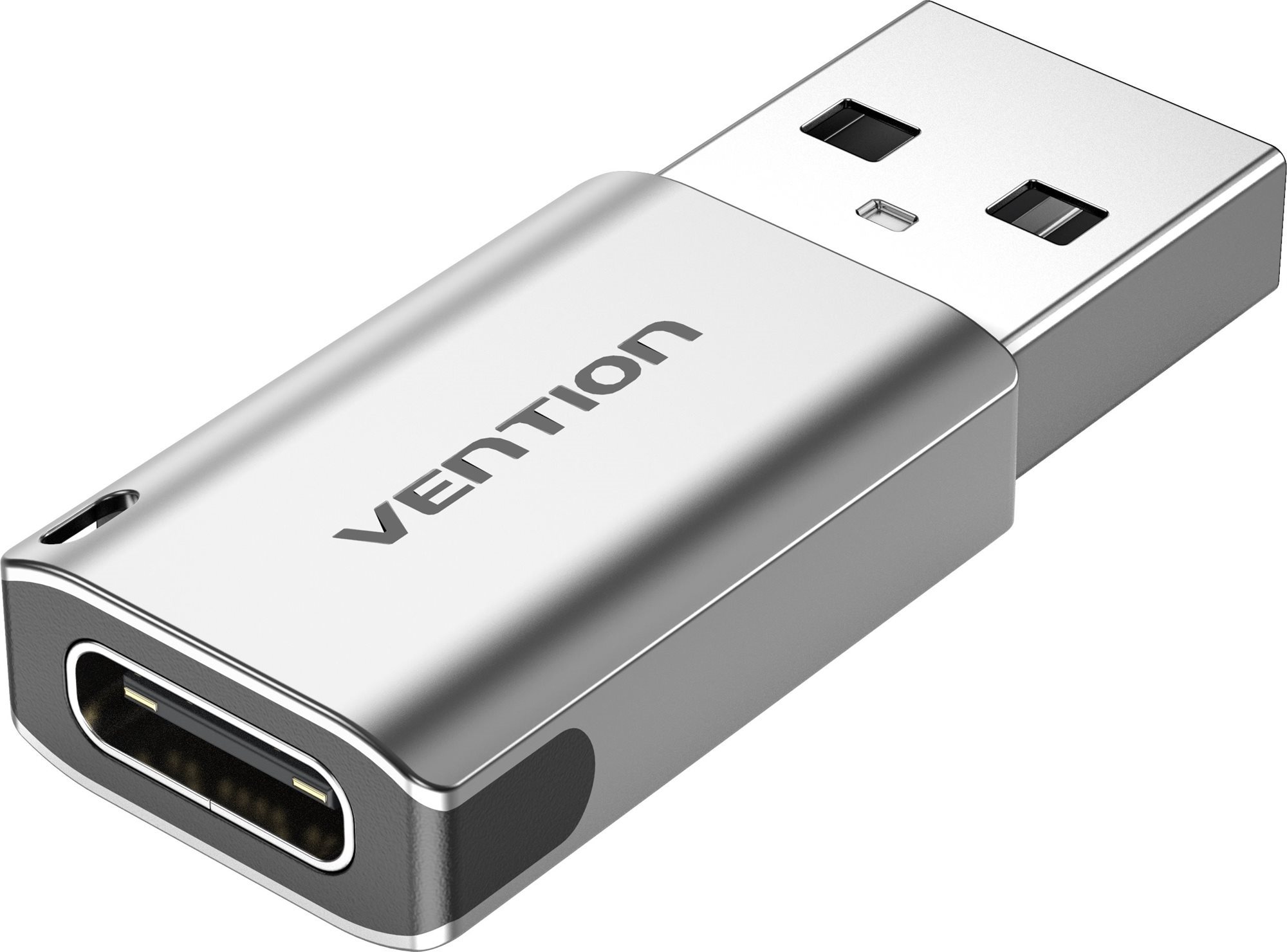 Vention USB 3.0 (M) to USB-C (F) Adapter Gray Aluminum Alloy Type
