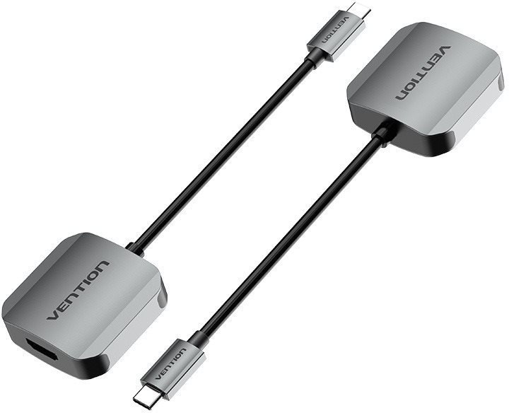Vention USB-C to HDMI Converter 0.15M Gray Aluminum Alloy Type