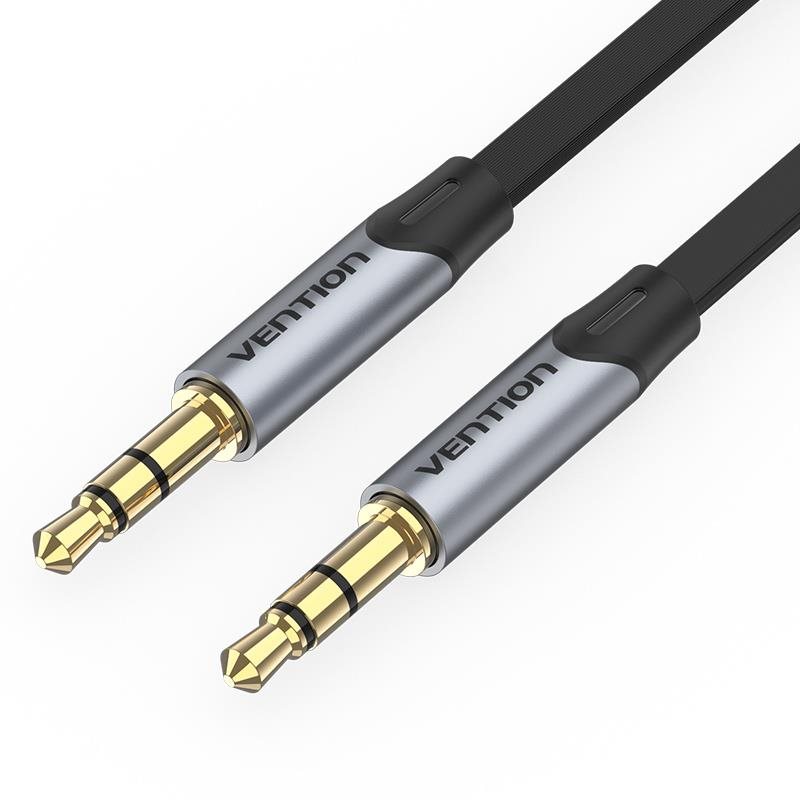 Vention 3.5MM Male to Male Flat Aux Cable 1M Gray