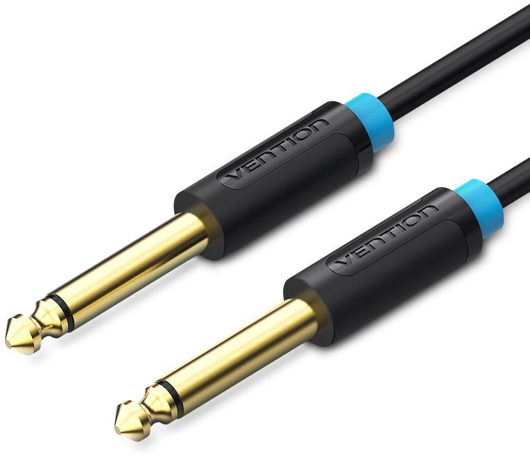 Vention 6,5mm Jack Male to Male Audio Cable 0,5m - fekete