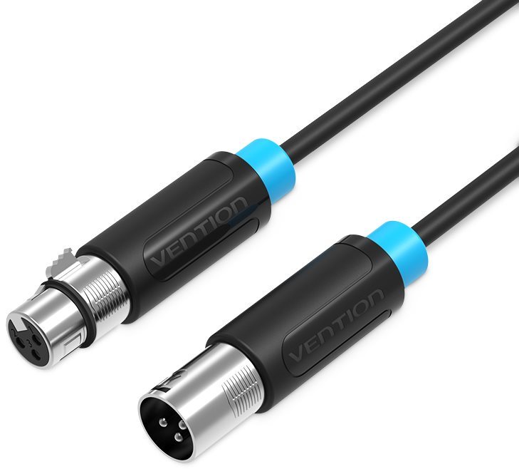 Vention XLR Audio Extension Cable 1,5m - fekete