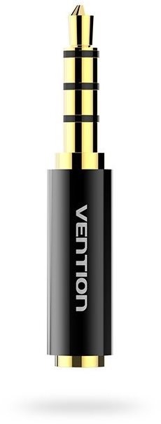 Vention 3,5mm Jack Male to 2,5mm Female Audio Adapter Black Metal Type