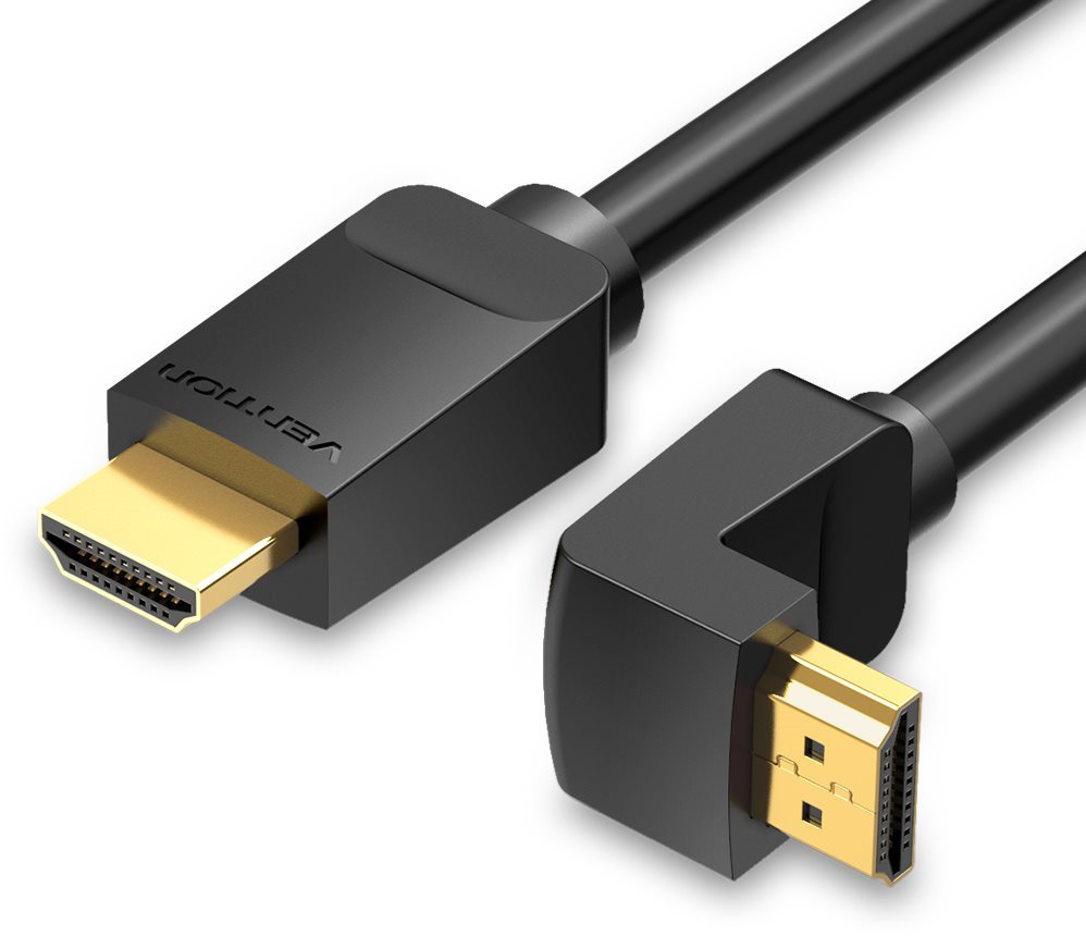 Vention HDMI 2.0 Right Angle Cable 270 Degree 1,5m Black