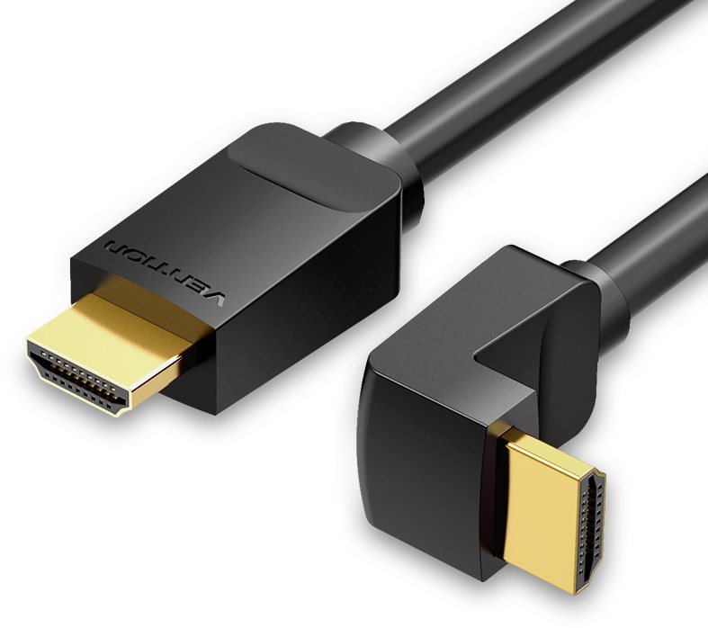 Vention HDMI 2.0 Right Angle Cable 90 Degree 1,5m Black