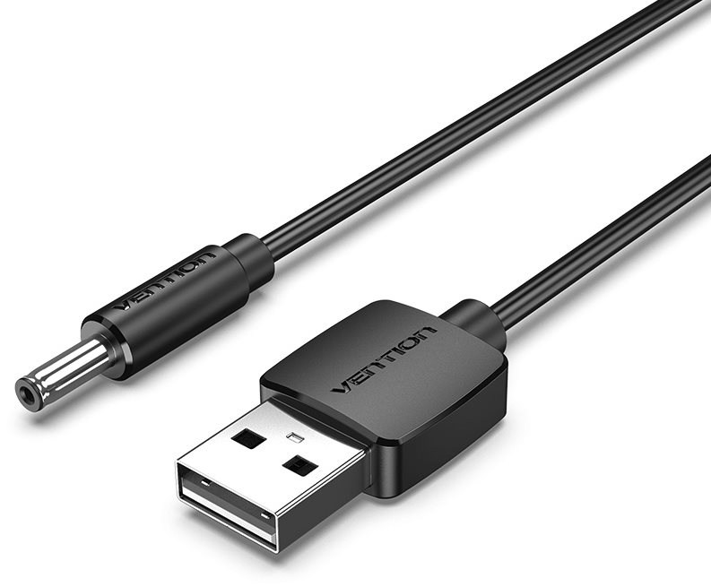 Vention USB to DC 3,5mm Charging Cable Black 1m