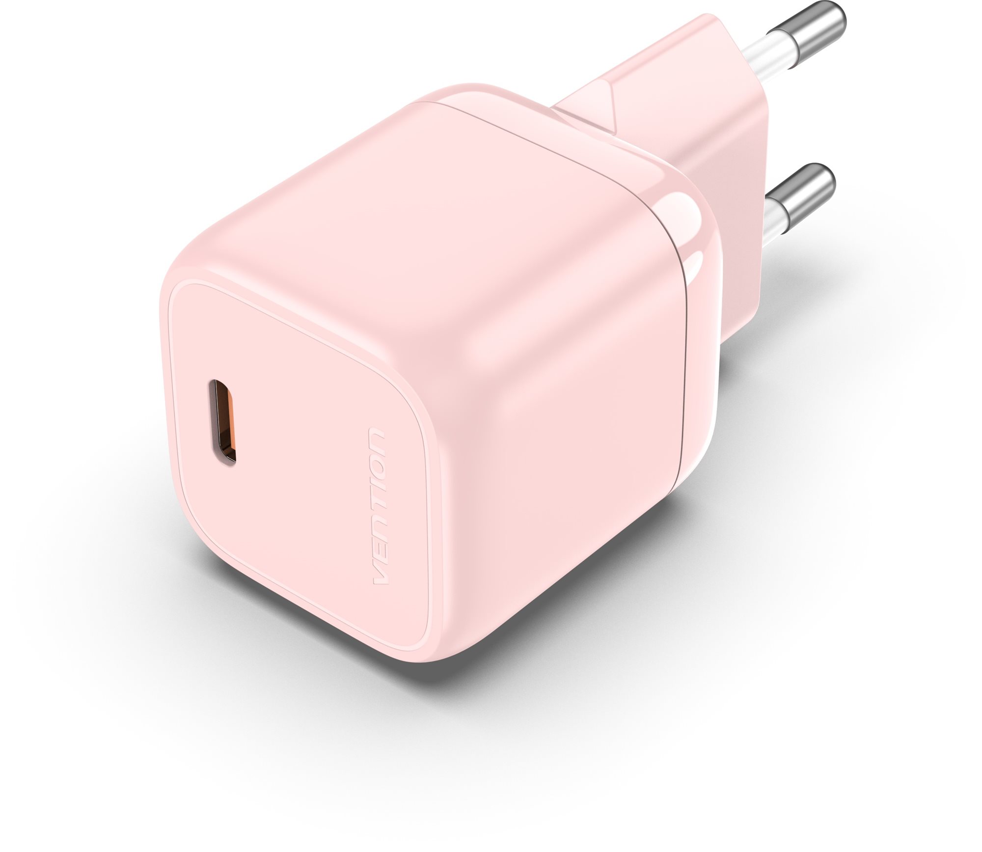 Vention 1-port Stylish USB-C GaN Charger (30W) Pink