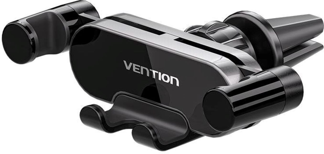 Vention Auto-Clamping Car Phone Mount With Duckbill Clip Gray Crossbar Type
