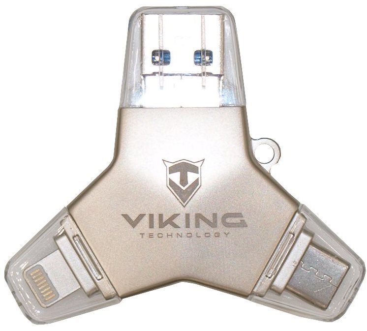 Viking USB 3.0 Pendrive 4in1 64GB ezüst