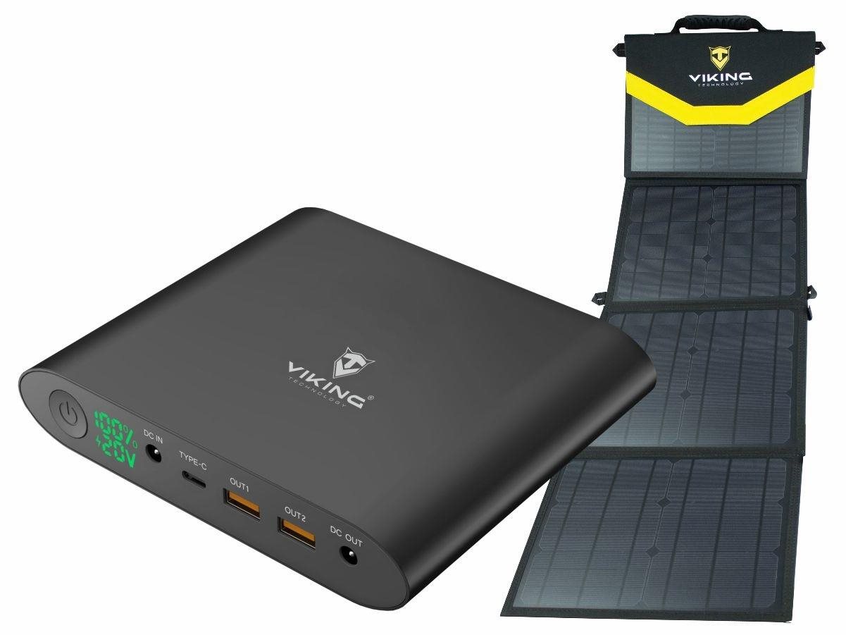 Viking laptop power bank Smartech, 20000 mAh napelem L60