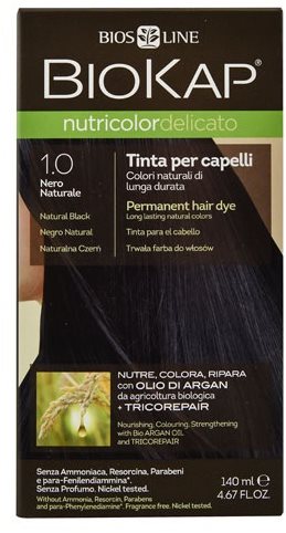 BIOKAP Nutricolor Delicato Natural Black Gentle Dye 1.00 140 ml