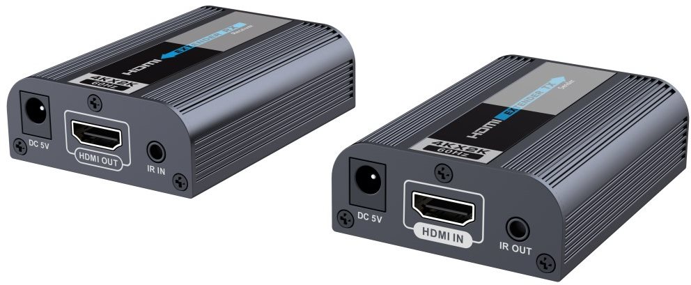 PremiumCord HDMI2.0 extender 60m-es távolságig egy Cat6 / 6a / 7 kábel segítségével