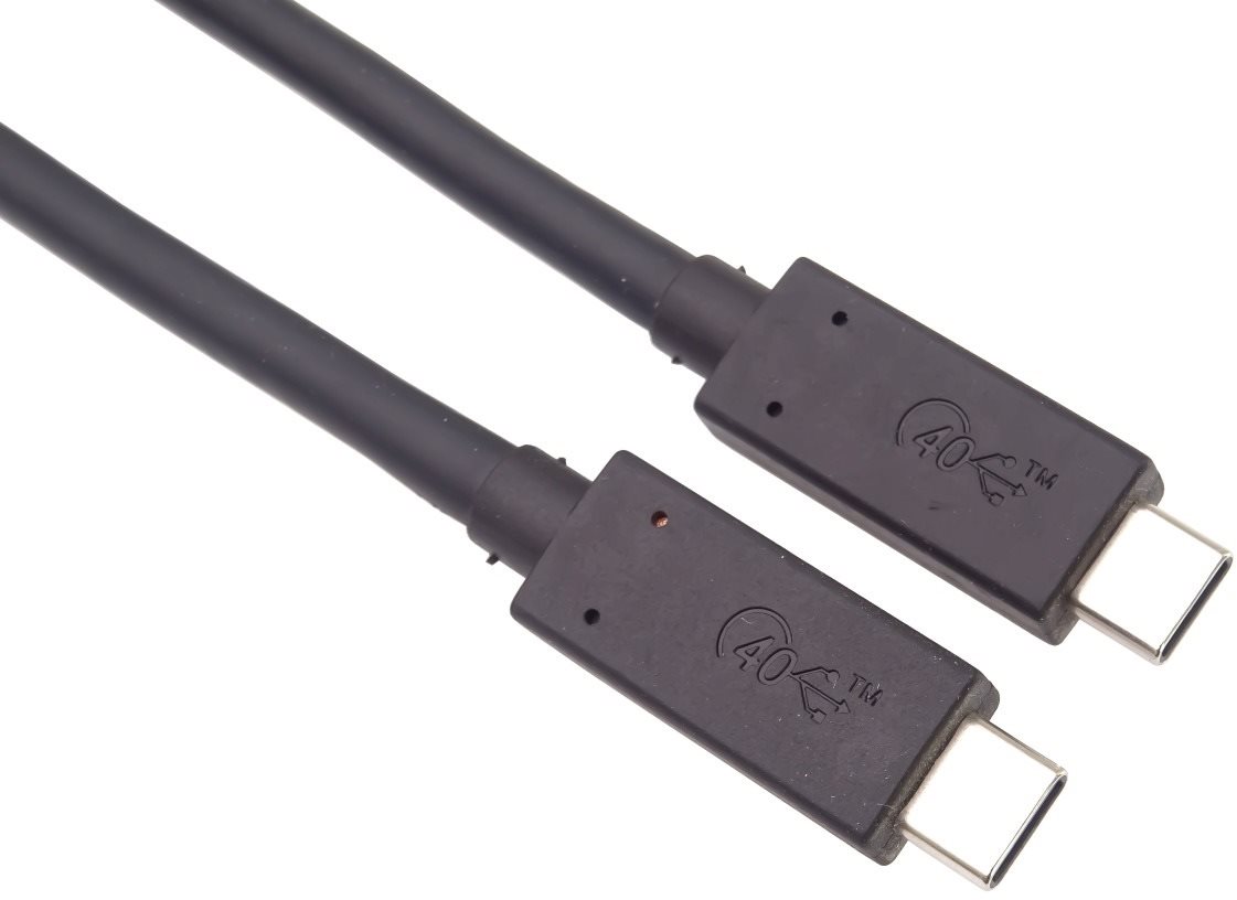 Adatkábel PremiumCord USB4 - 40Gbps, 8K@60Hz, Thunderbolt 3, USB-IF, 0,8m