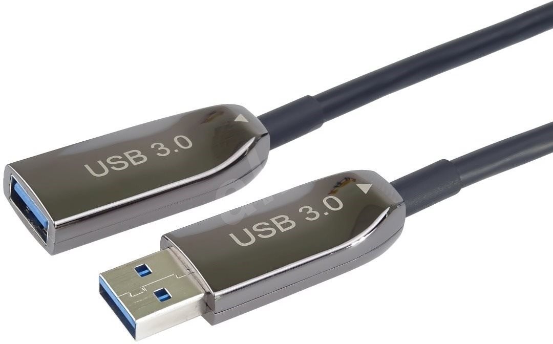 PremiumCord USB-A/Male 3.0 to USB-A/Female - 10m, optikai, hosszabbító, AOC