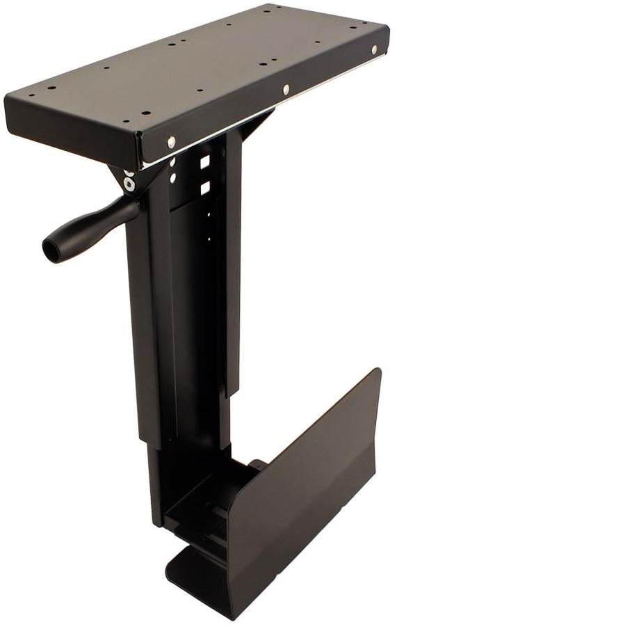 Roline asztallap alatti slim PC tartó, forgatható, fekete, 10kg