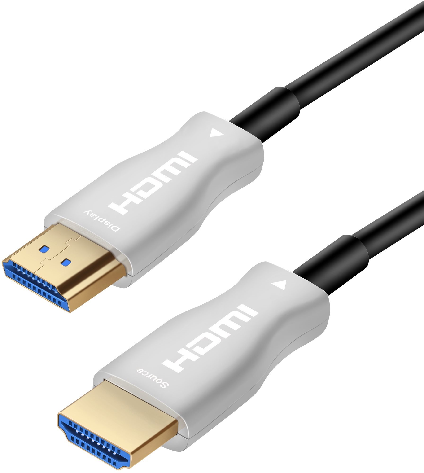 Videokábel PremiumCord HDMI, száloptikás High Speed + Ethernet, 4K@60Hz 15m kábel, M/M, aranyozott csatlakozó