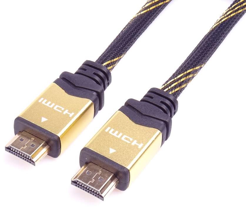 PremiumCord HDMI 2.0 nagy sebességű + Ethernet HQ kábel, 0,5 m