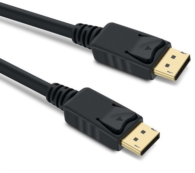 PremiumCord DisplayPort 1.4 összekötő kábel M/M, aranyozott csatlakozók, 1,5m