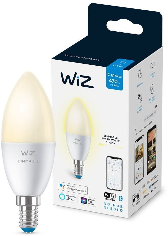 WiZ Dimmable 40 W E14 C37