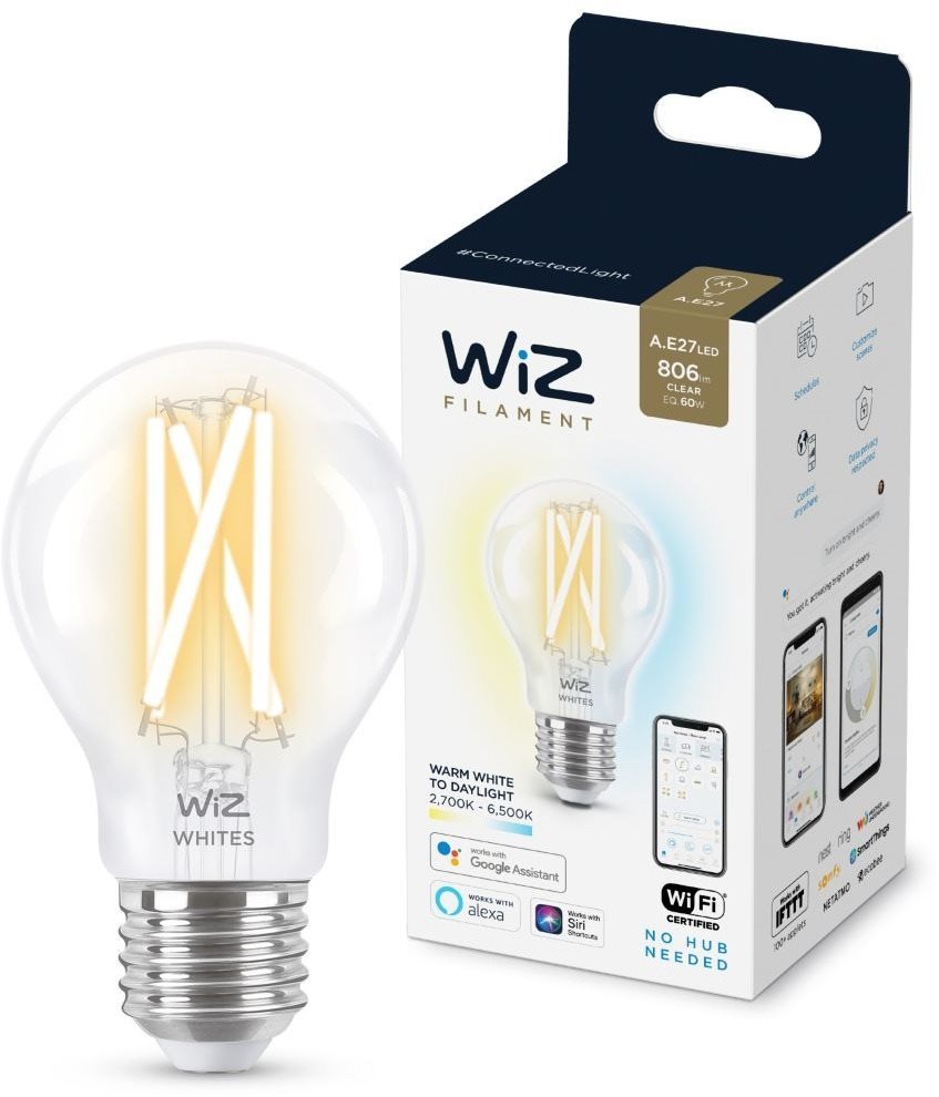 WiZ Tunable White 60 W E27 A60 Filament