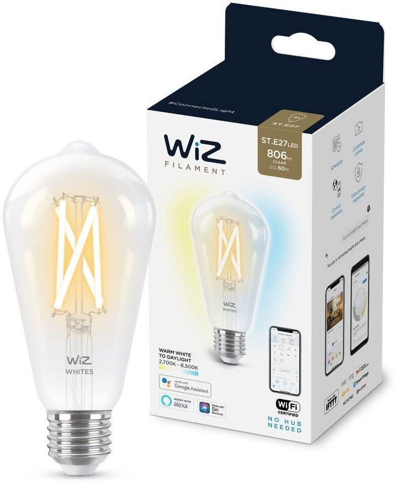 WiZ Tunable White 60 W E27 ST64 Filament