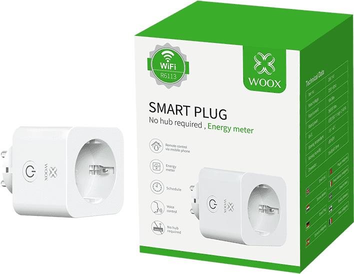 WOOX R6113 Smart Plug EU, Schucko with Energy Monitoring