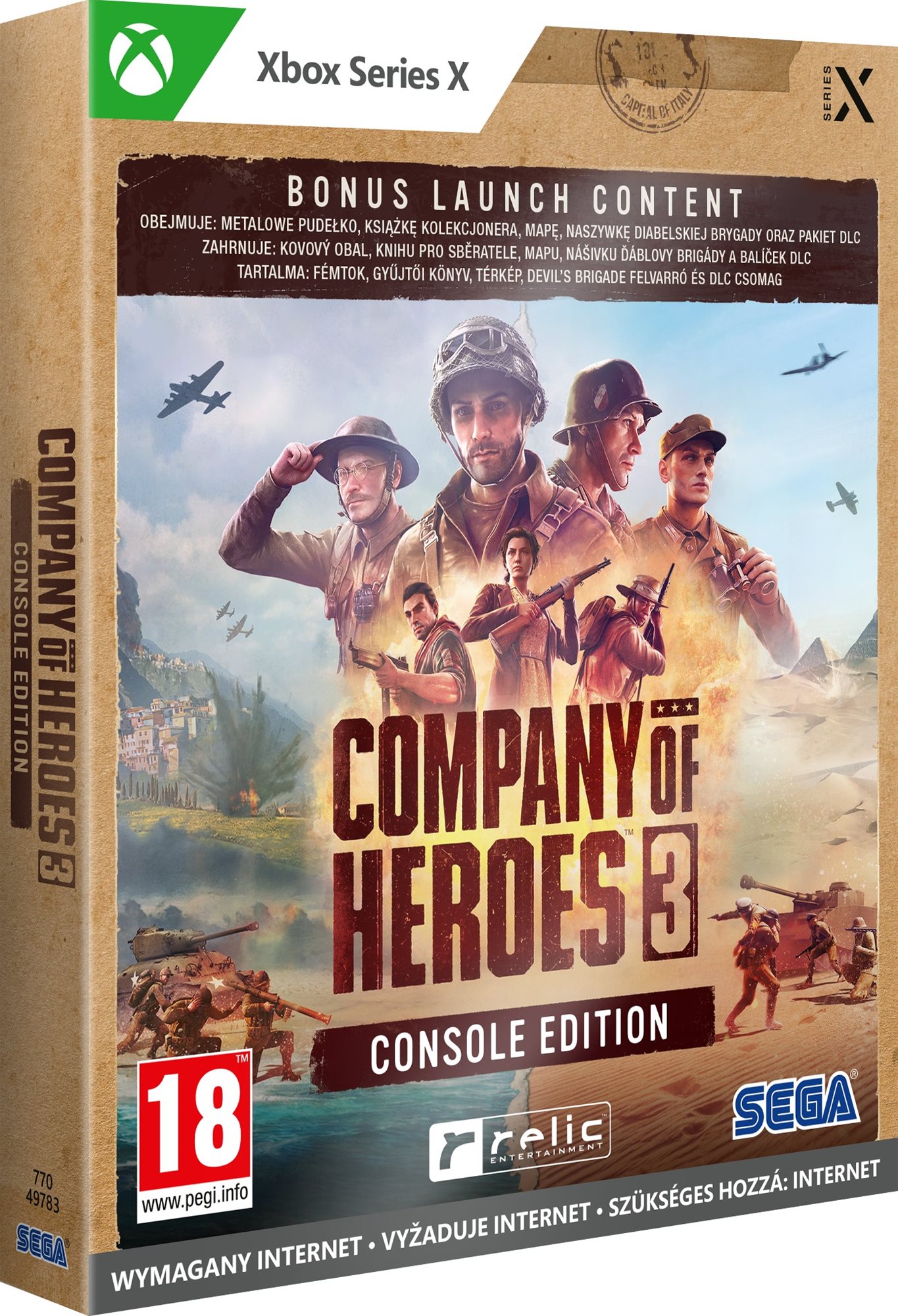 Company of Heroes 3 Launch Edition Metal Case - Xbox