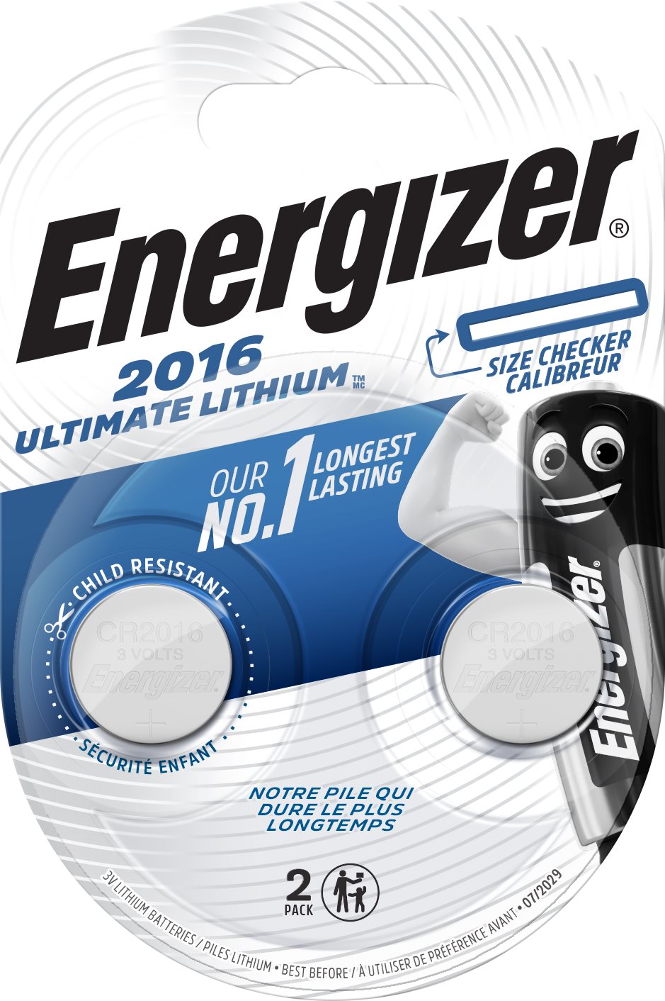 Energizer Ultimate Lithium CR2016, 2 db