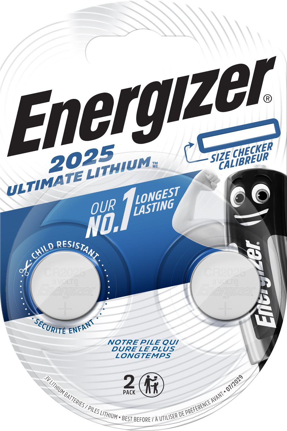 Energizer Ultimate Lithium CR2025, 2 db