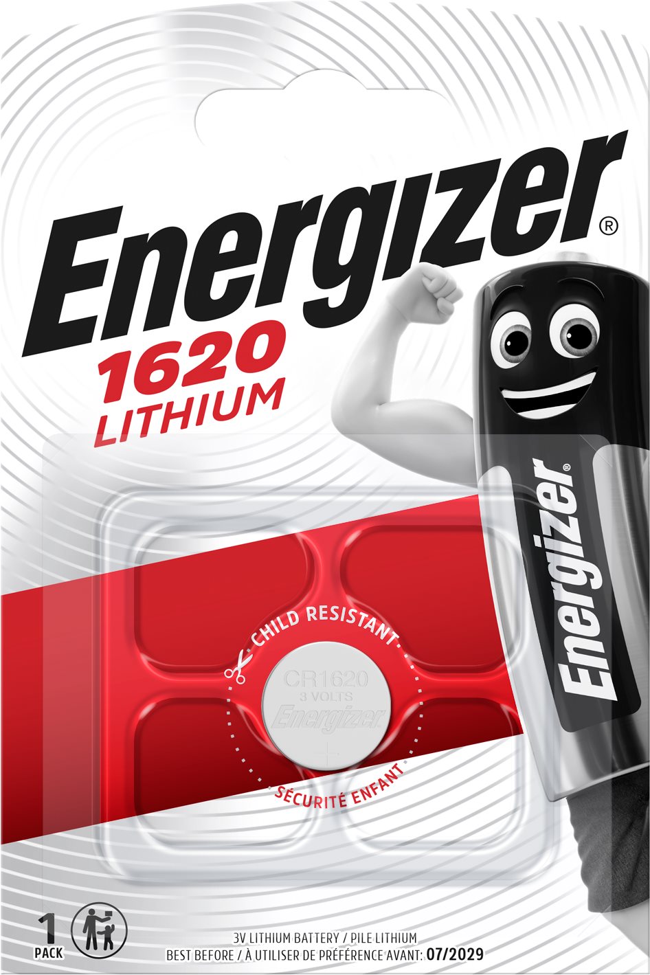 Energizer Lítium gombelem CR1620