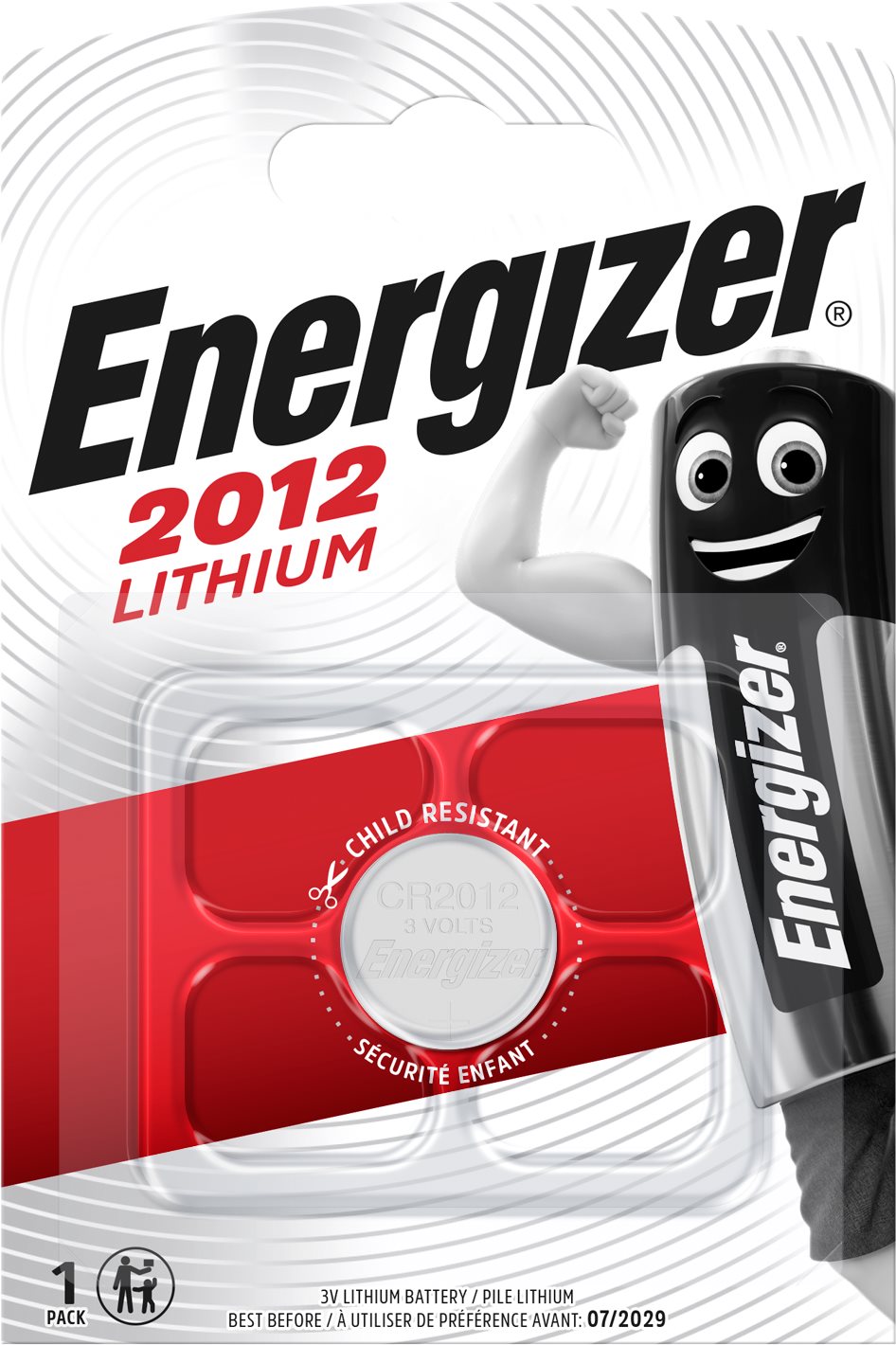 Energizer líthium gombelem CR2012