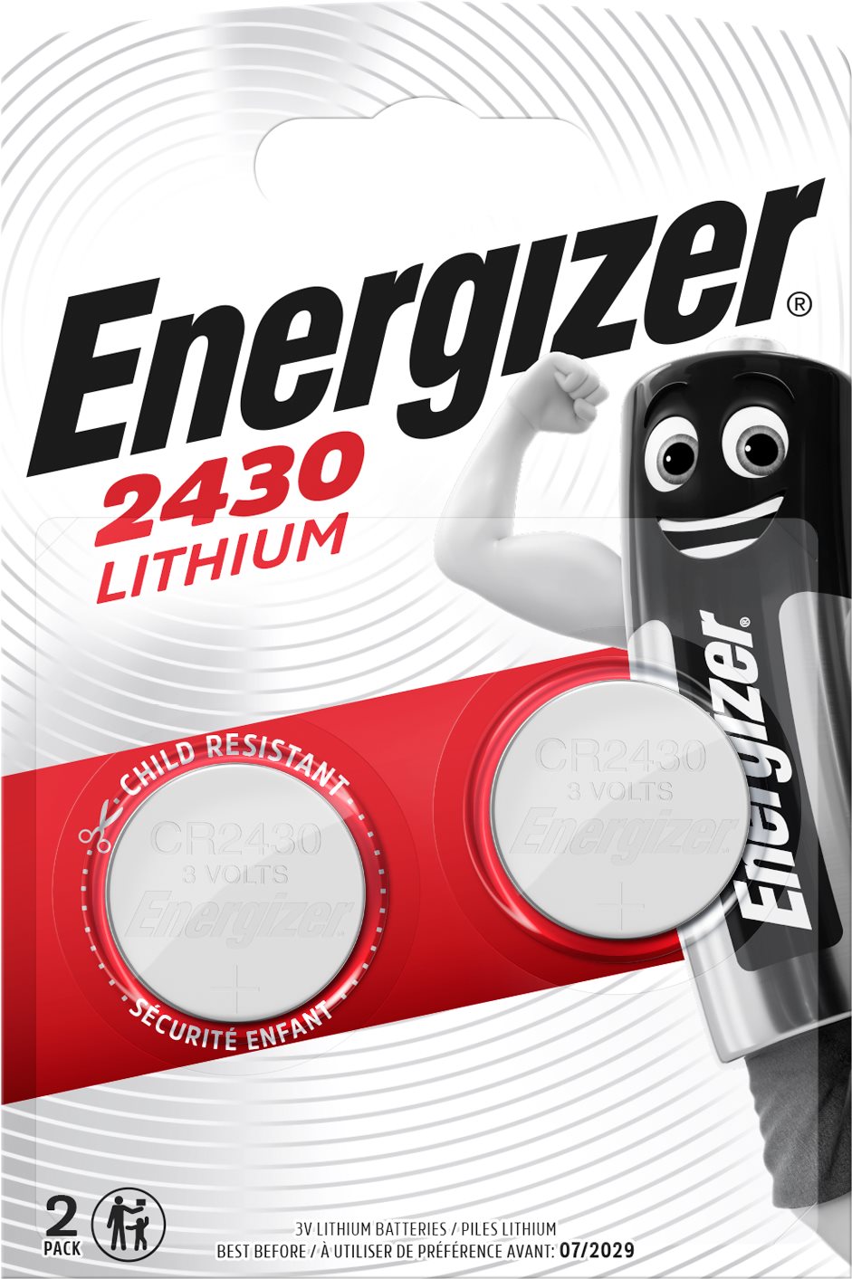 Energizer lítium gombelem CR2430 2 db