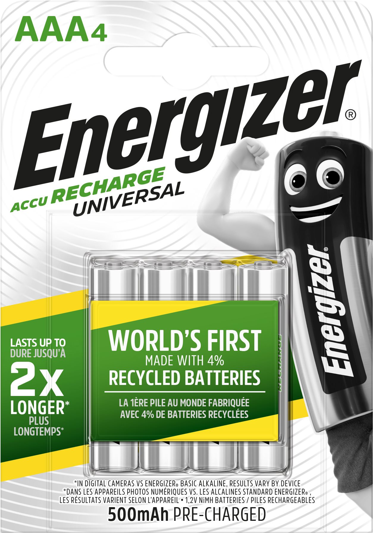 Energizer Universal AAA 500mAh 4db