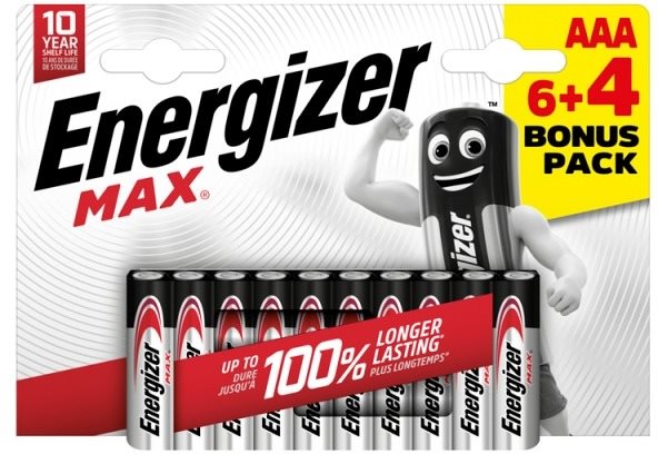 Energizer MAX AAA 6 + 4 ingyen