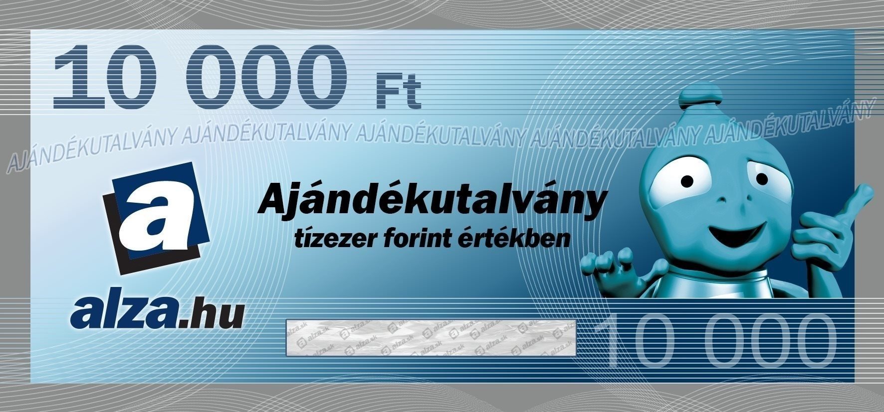 Elektronikus Alza. hu ajándékutalvány 10 000 forint értékben