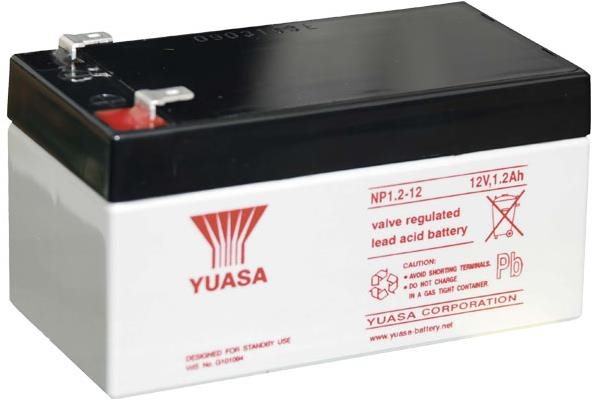 YUASA 12V 1.2Ah karbantartásmentes ólomsavas akkumulátor NP1.2-12
