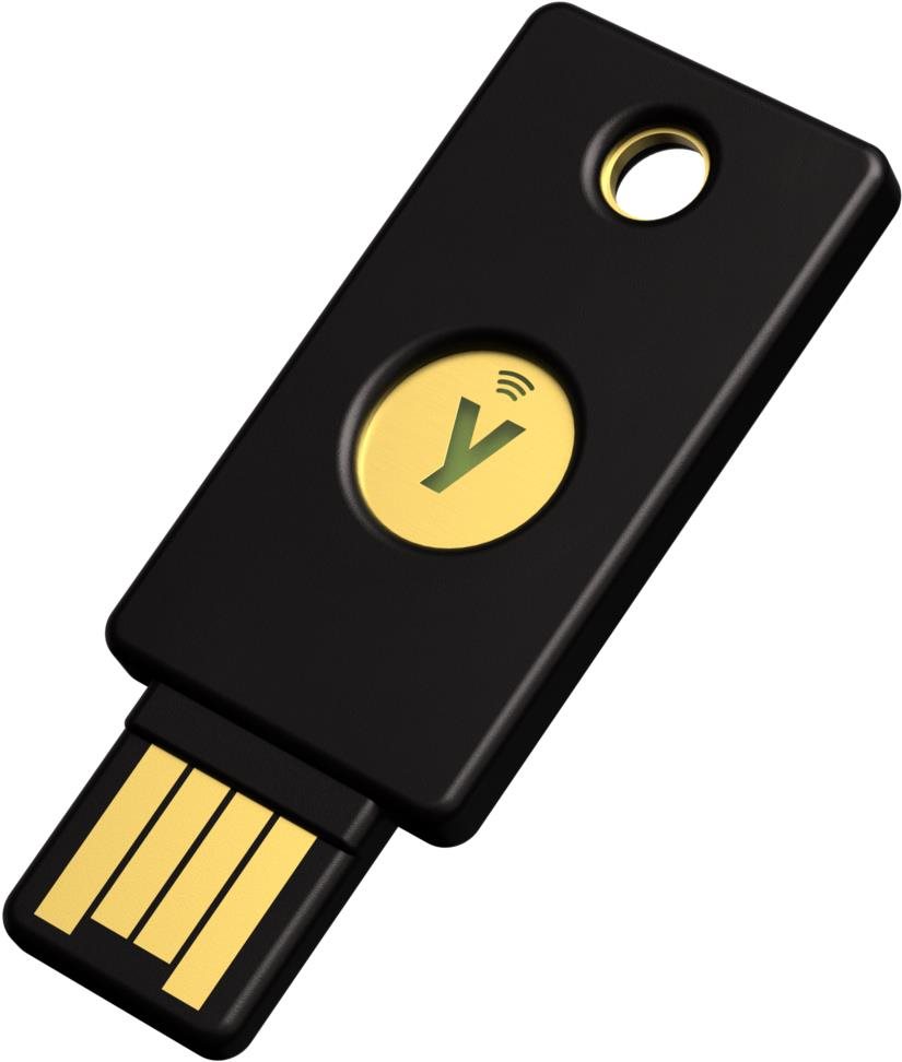 Biztonsági kulcs NFC - USB-A, támogatja a többfaktoros hitelesítést (NFC), FIDO2 U2F támogatás, vízálló