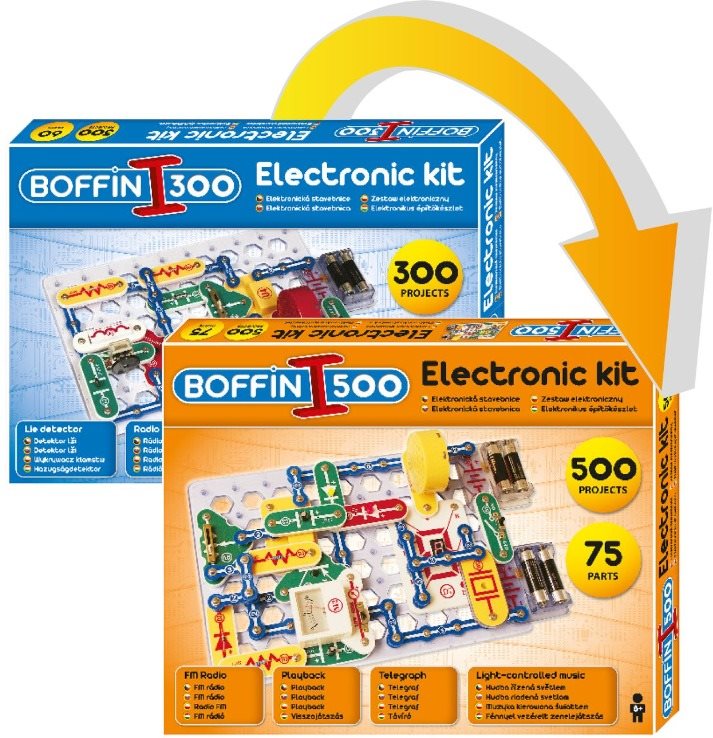 Építőjáték Boffin 300 - Boffin 500 bővítő készlet