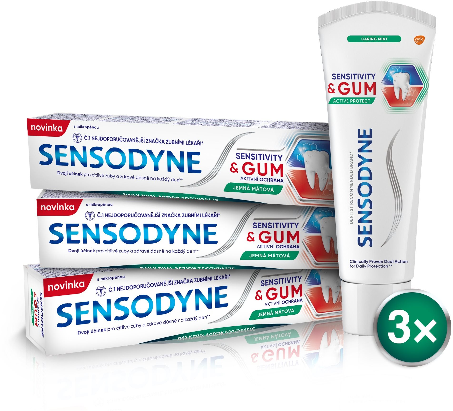 SENSODYNE Sensitivity & Gum 3 × 75 ml