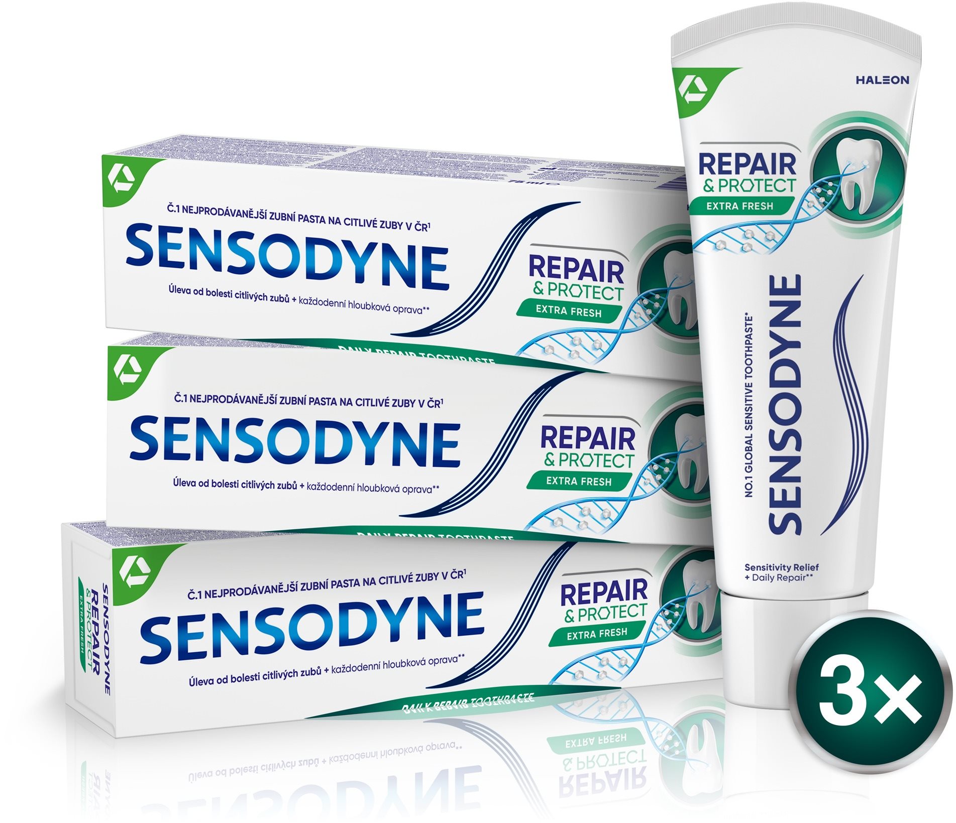 SENSODYNE Repair & Protect Extra Fresh 3 x 75 ml