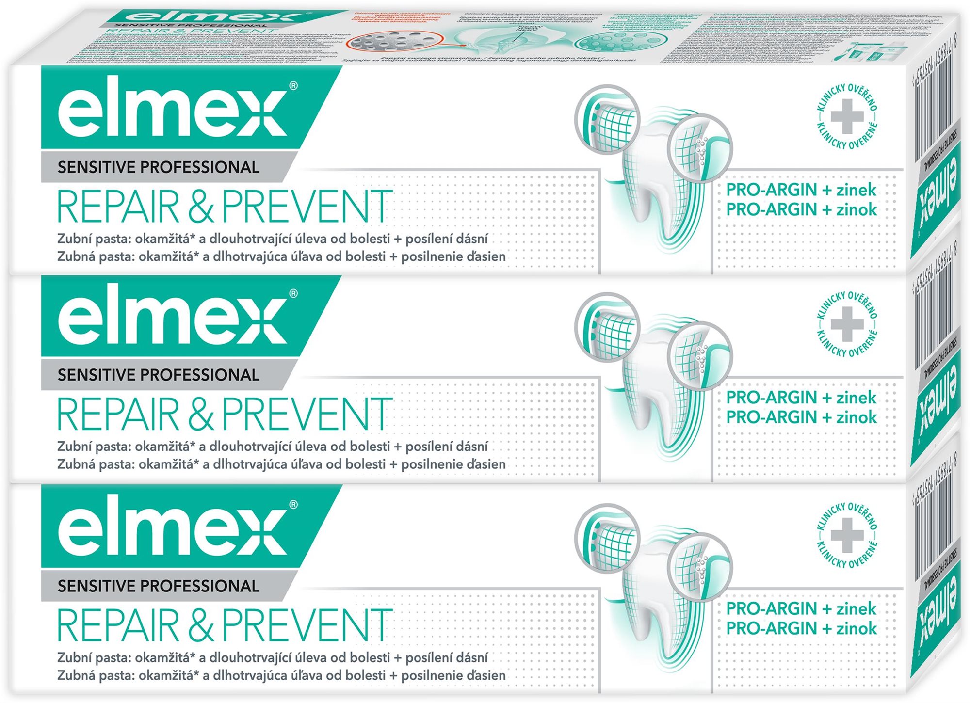 ELMEX Sensitive Professional Repair & Prevent 3 x 75 ml