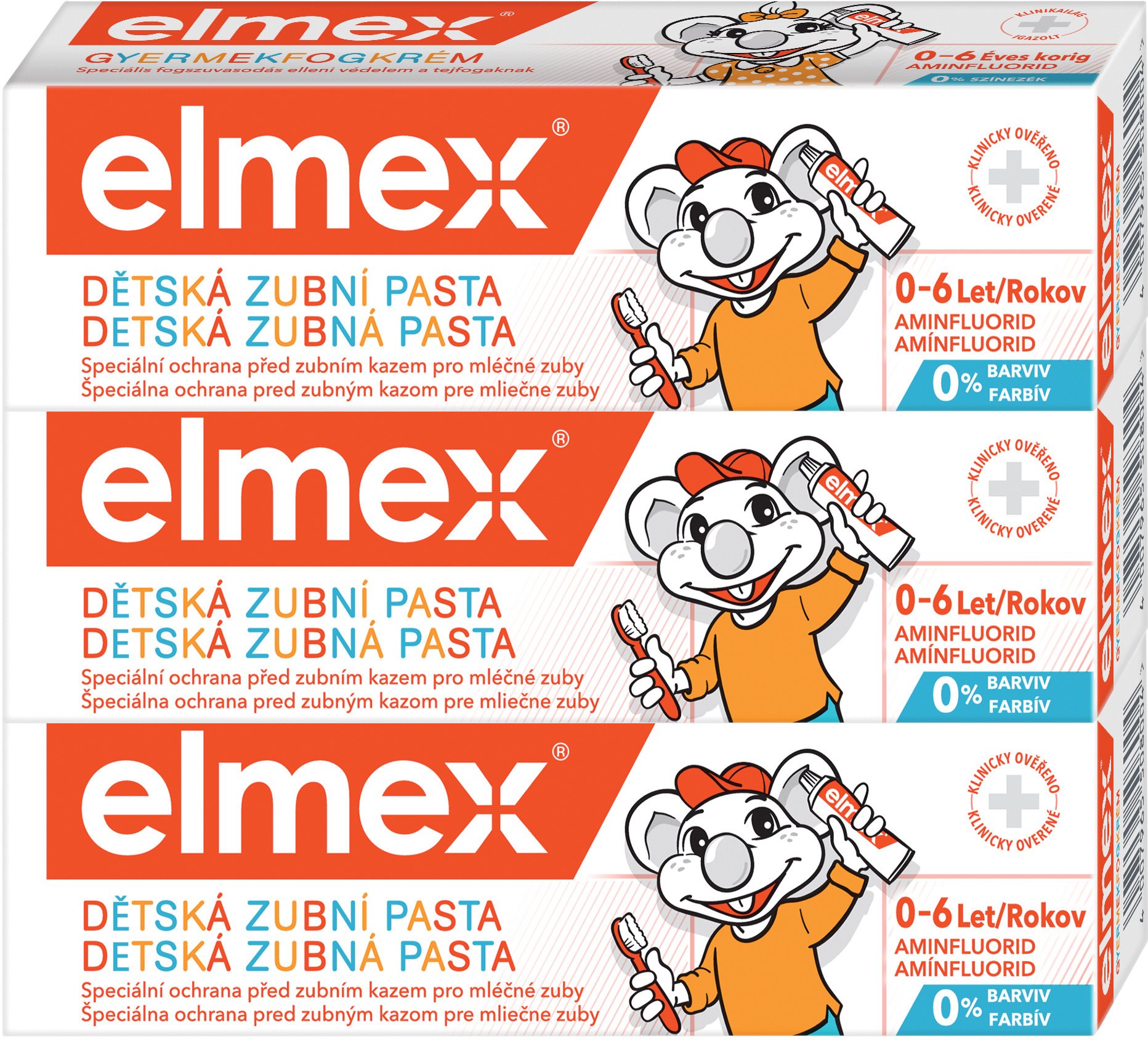 Fogkrém ELMEX Kids 3 x 50 ml
